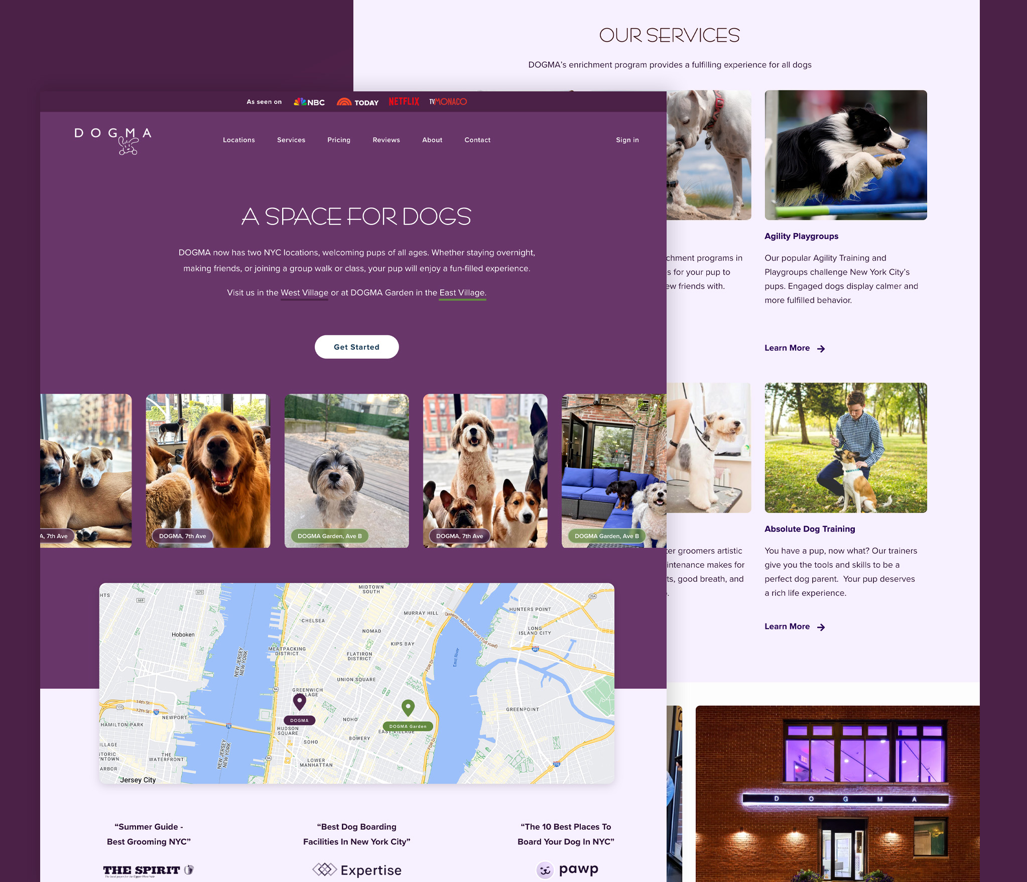 Dogma desktop website screenshot