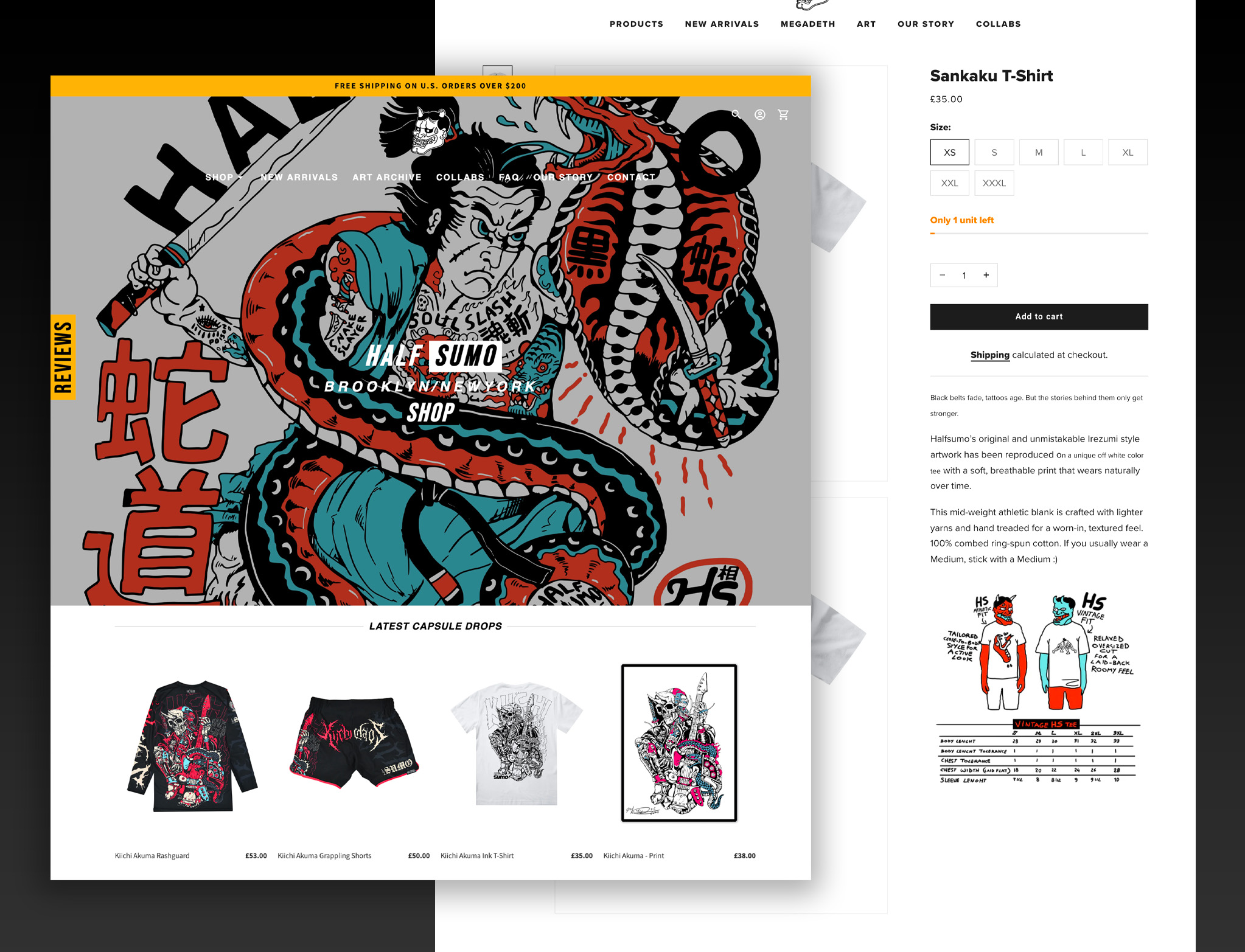 Half Sumo desktop website screenshot