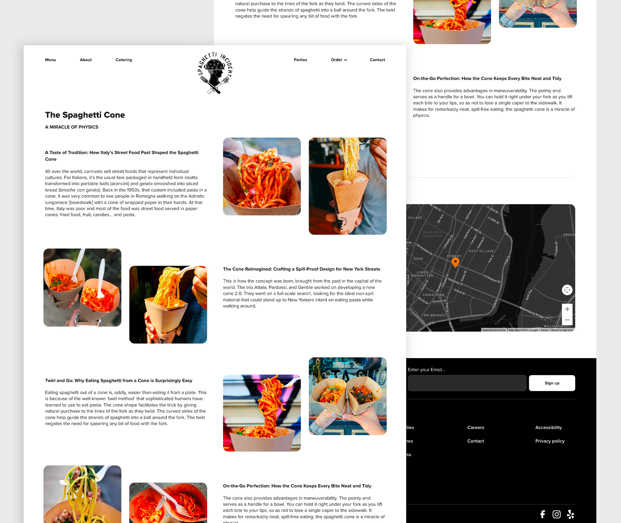 Spaghetti Incident desktop website screenshot